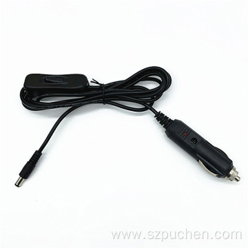 Cigarette Lighter Supply Cord With Switch Control